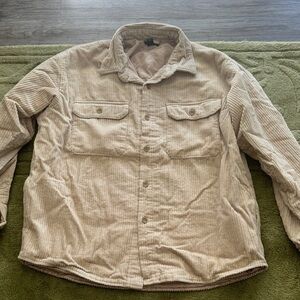 Forever 21 Beige Corduroy Button Up Jacket